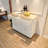 54"L X 18"W X 36"H Rubber Wood Top Kitchen Island Cart With Locking Wheels & Storage Cabinets