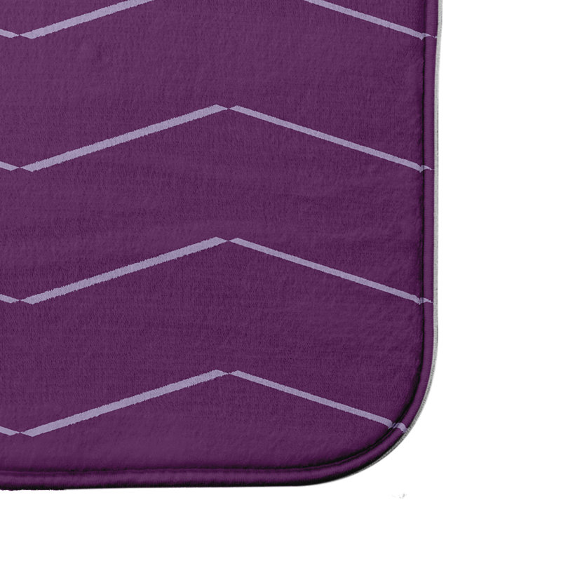 Tapis de bain Leininger, H 18 po x L 30 po, Mauve