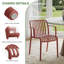 Chaises de salle à manger d'extérieur empilables, chaises de patio sans assemblage, fauteuils en plastique résistant aux intempéries (ensemble de 4)-464675884-464675887