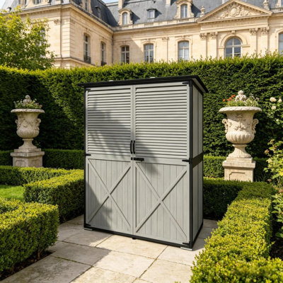 Élégante remise extérieure, remise de jardin, remise en bois