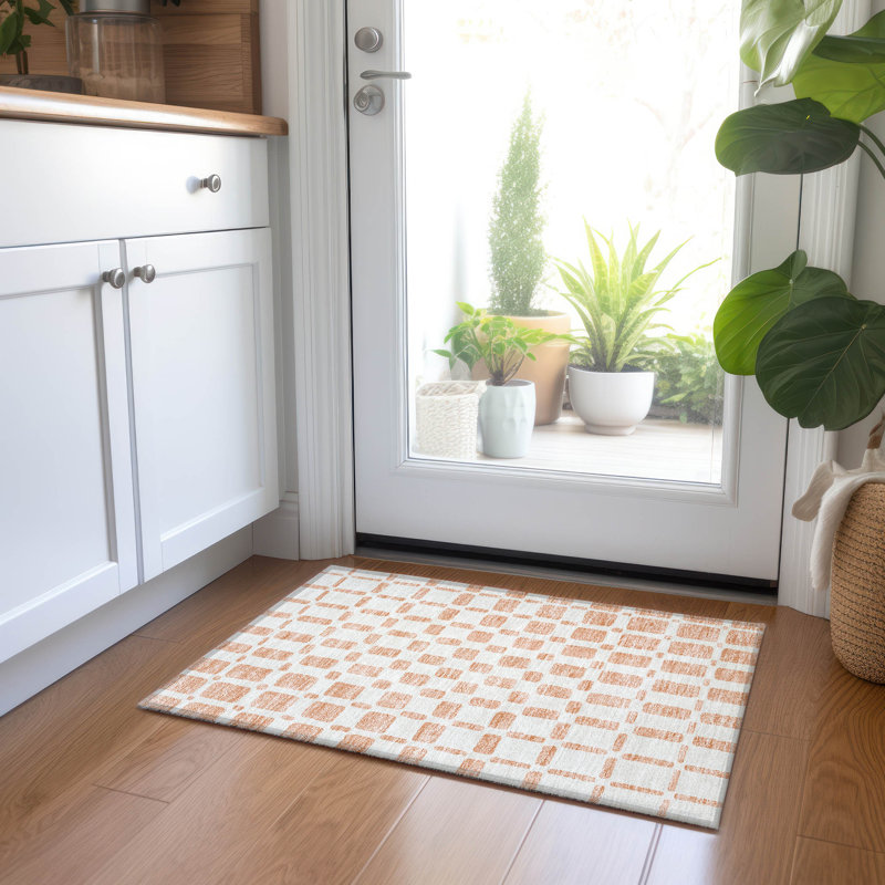 Tapis intérieur / extérieur Chasadee avec envers antidérapant, Rectangle 1 pi 8 po x 2 pi 6 po