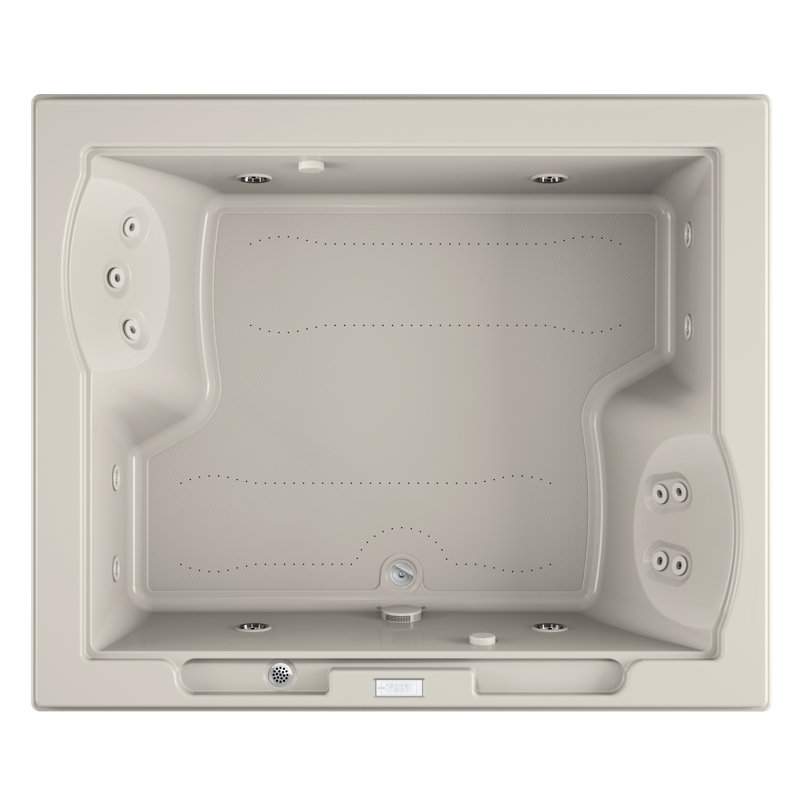 Fuzion® 71.75" x 59.75" Undermount/Drop in Combination Acrylic Bathtub, Oyster
