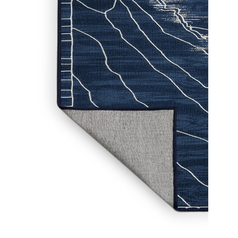  Tapis bord de mer lavable, Carré 5 pi