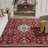 Jaxson Blossom Hand Tufted Wool Cotton Floral Rug in Beige/Red-190360721