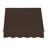 Awntech Santa Fe Fixed Awning, 40.5" x 44" x 36", Brown/Tan Stripe-28213025-28213261