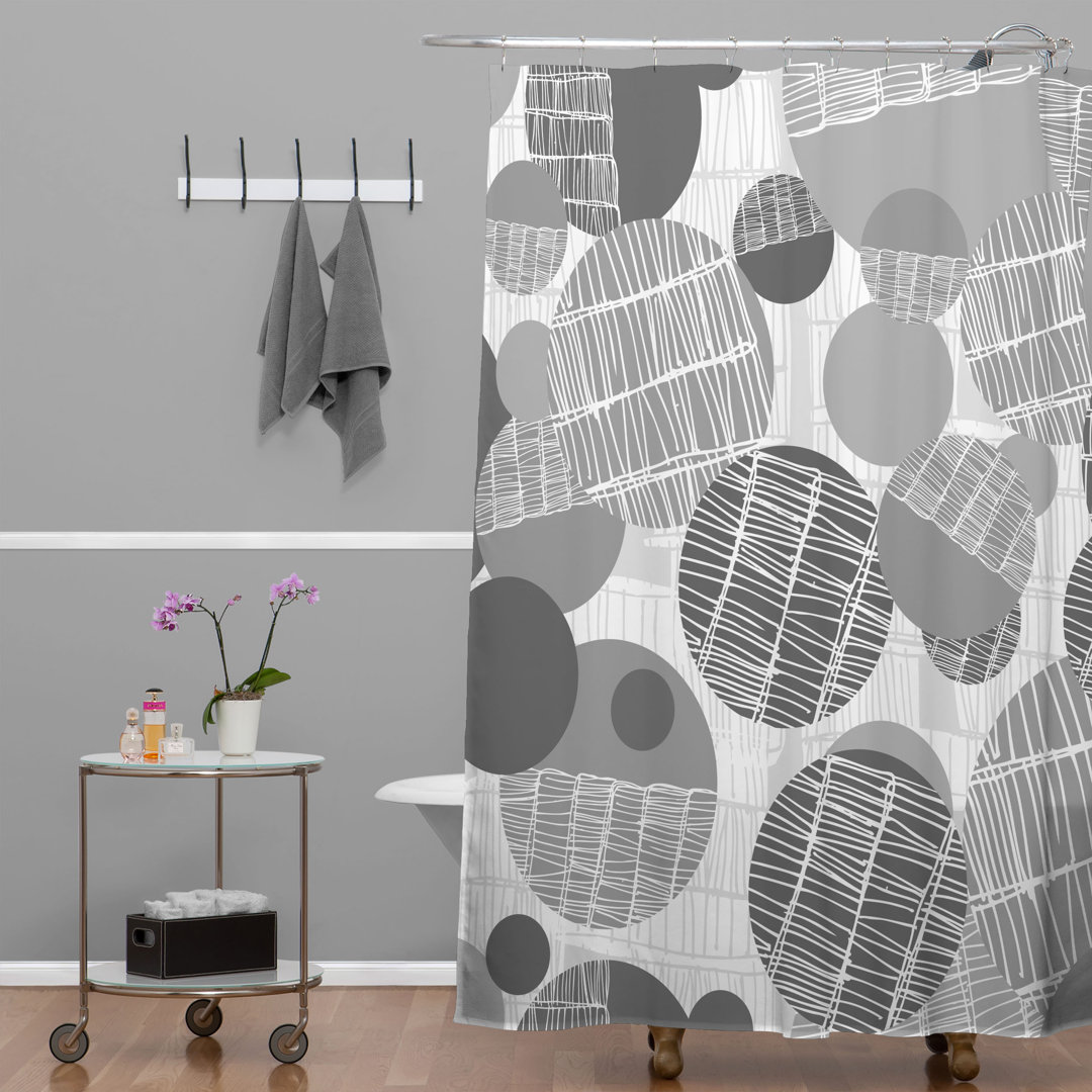 Geometric Shower Curtain East Urban Home 