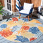 Tapis d'intérieur / extérieur à motif floral Anakin Performance-1097320284