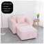 Fauteuil modulaire contemporain avec repose-pieds avec rangement Aurelia