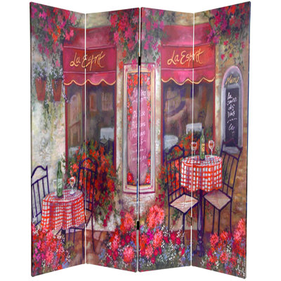 Cloison réversible en toile Parisian Cafe