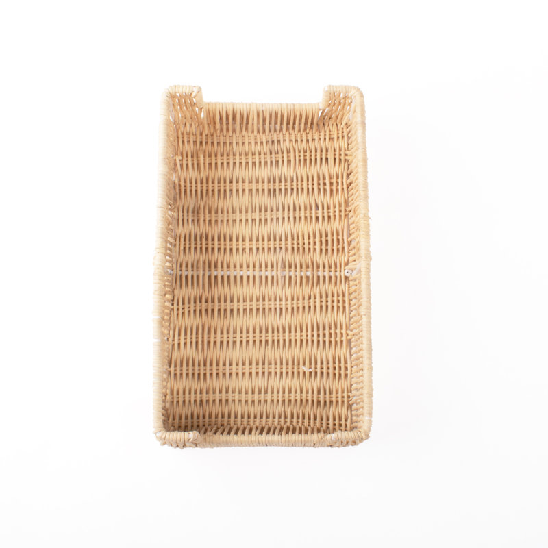 Plateau à serviettes en rotin naturel, H 2 po x l 9 po x P 5 po, Rectangle