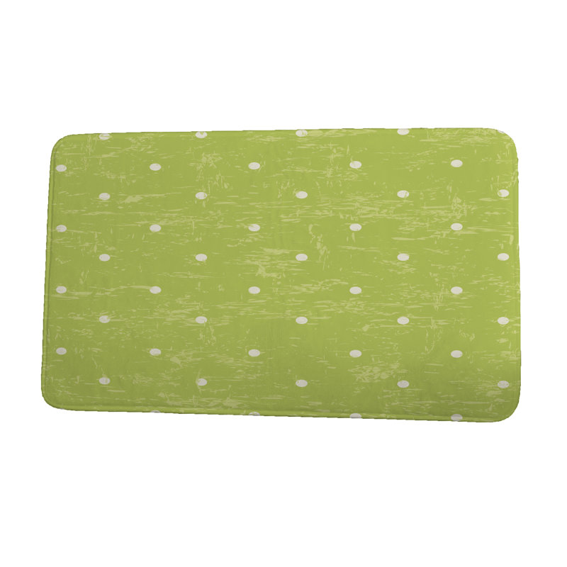 Tapis de bain, l 17 po x L 24 po, vert