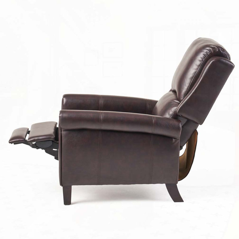 Fauteuil inclinable en cuir synthétique, Bourgogne