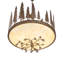 Luminaire suspendu unique / spectaculaire urne / bol 8 lumières Towering Pines