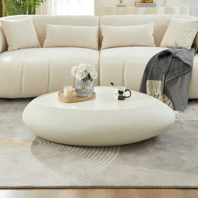 Fiberglass Free-Form Top Coffee Table
