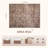 Watte Vintage Floral Border Washable Area Rug with Non-Slip Backing for Living Room & Bedroom-1396829683