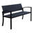 Powder Coated Steel Outdoor Bench