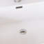 Meuble-lavabo mural simple avec plateau en résine intégré blanc-1212365456