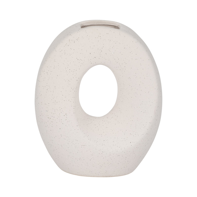 Torada Handmade Ceramic Table Vase, 7" H x 6" W x 3" D