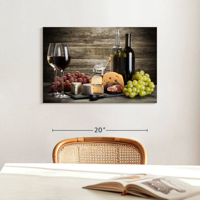 Yarlin Wine And Cheeses, 16" H x 24" W
