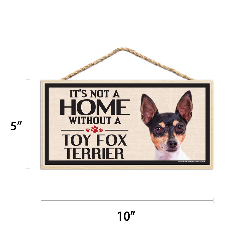 Ce n'est pas une maison sans notre jouet Fox Terrier