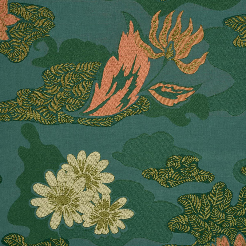 Schumacher X Laura Gonzalez Lian Dream Fabric, Green