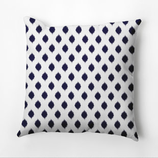 Geometric Print Outdoor Square Pillow Cover and Insert