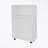 Rolling bathroom storage Cabinet with open shelf