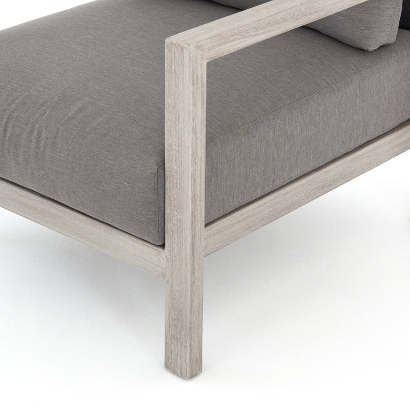 Sonoma Outdoor Teak Lounge Chair, Weathered Gray, Gray