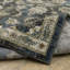 Tapis floral gris anthracite / bleu / beige Nidia-1932201770