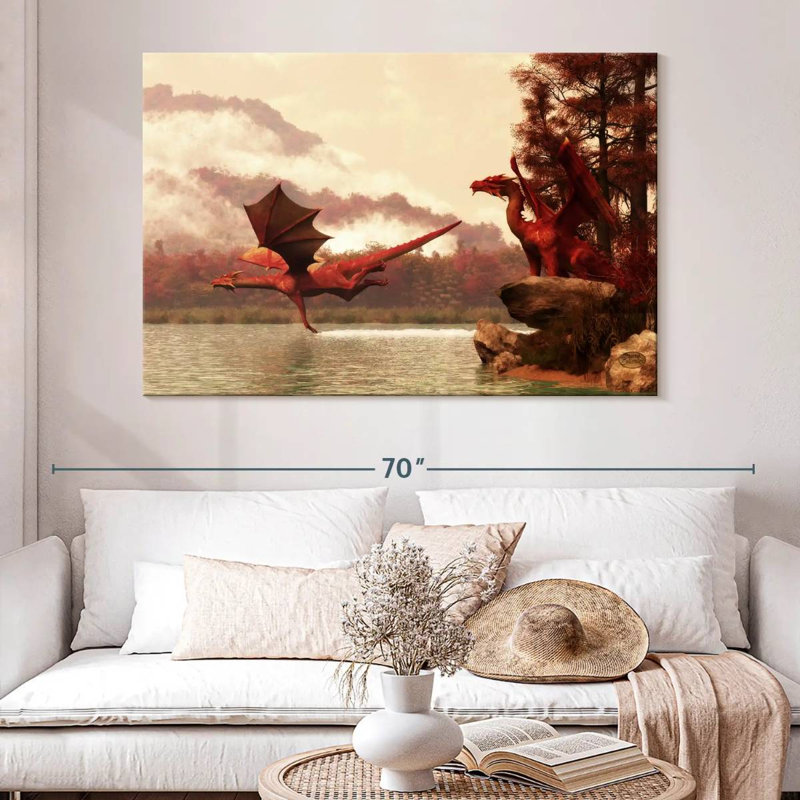 Kelan Autumn Dragons, 34" H x 51" W