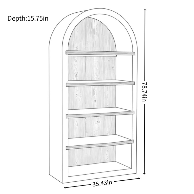 Vitrine de style français rétro minimaliste