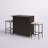 Avacyn 3 Piece Seating Group with CushionsHeight Table with Glass Table Top Storage Shelves 2 Bar Stools-676187899