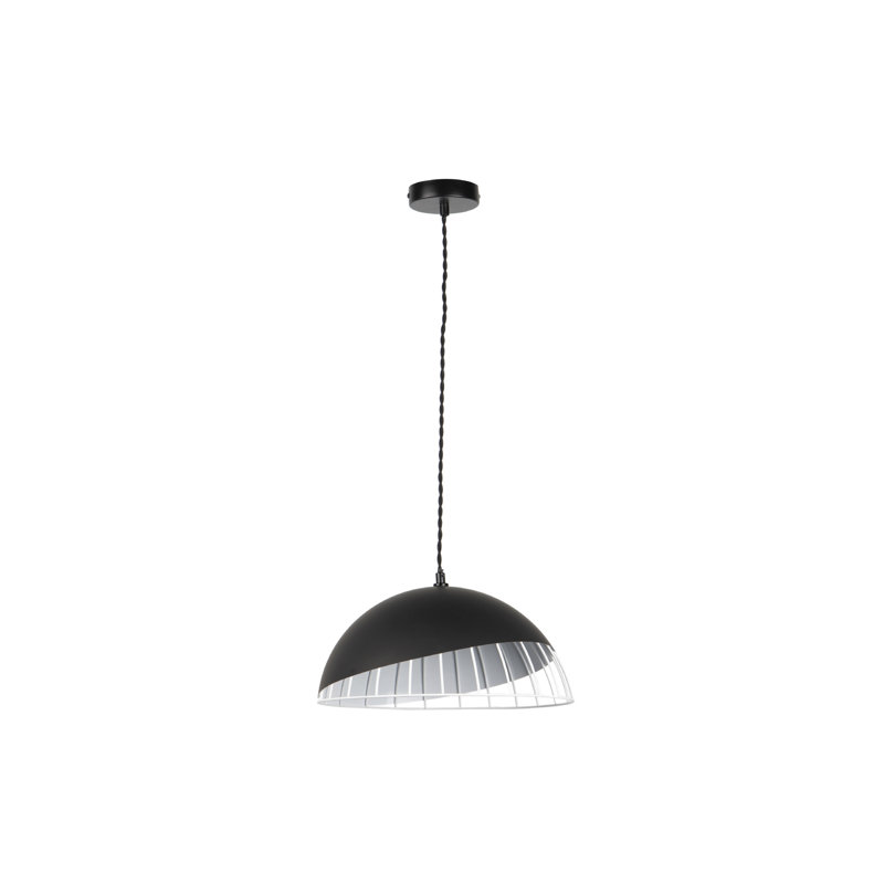 1 - Light Black / White / Golden Dome Pendant