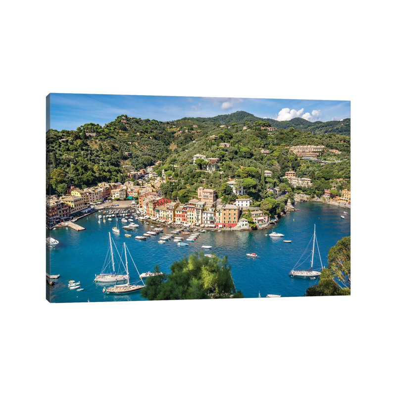 Ville de Portofino, Ligurie, Italie, H 8 po x l 12 po x P 0,75 po