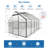 6X10 FT Polycarbonate Greenhouse Raised Base And Anchor Aluminum Heavy Duty Walk-In Greenhouses For Outdoor Backyard In All Season-125344145-125344146