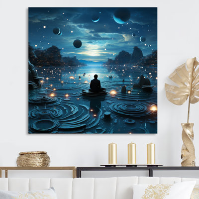 Bleu intérieur méditation