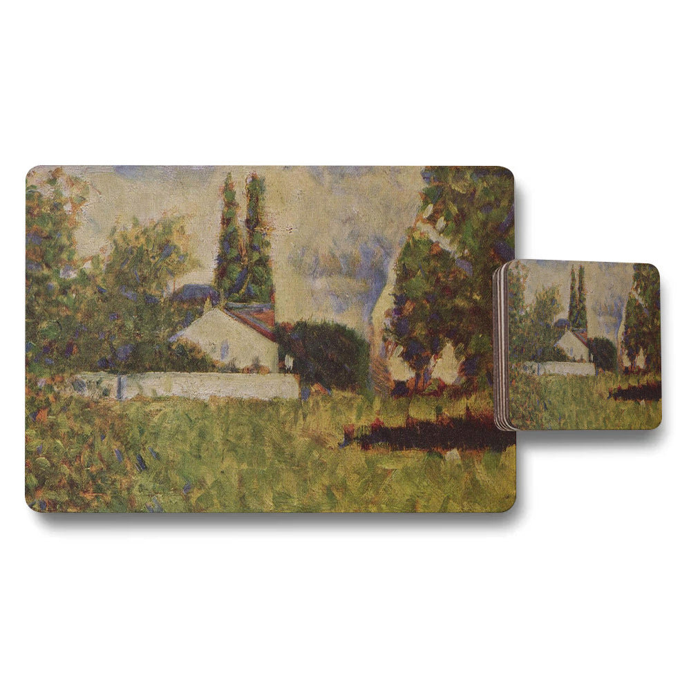 Impressionist Landscape Placemats And Coasters Set