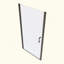 Porte de douche pivotante universelle à ouverture 1 3/8 po avec verre trempé de 1/4 po-111691954