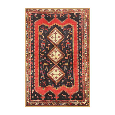 Tapis orange Southwestern