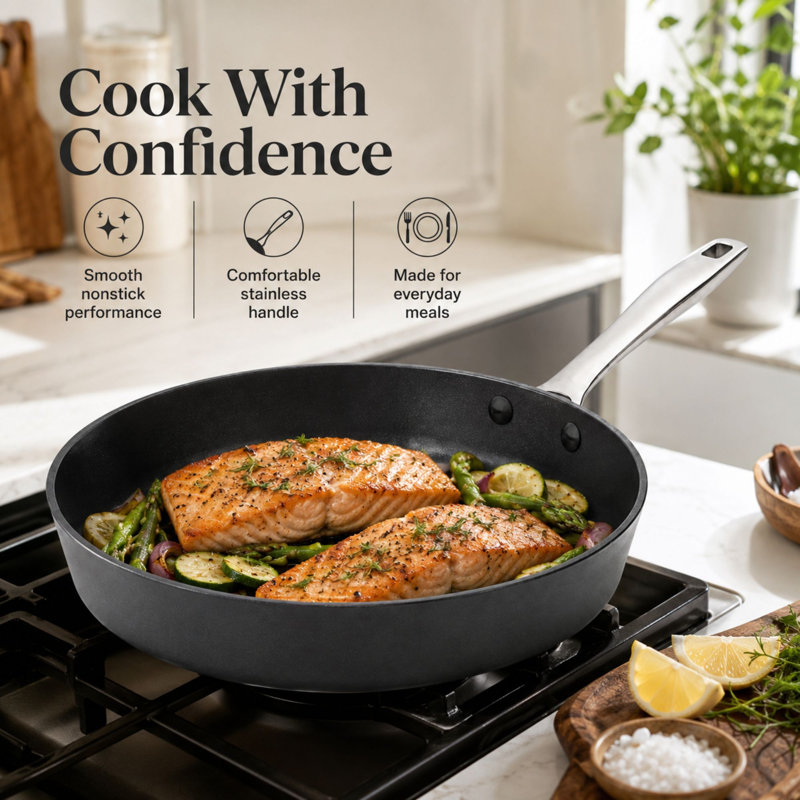 Alva Maestro 8-inch Ceramic Nonstick Frying Pan, 1, 8-inch