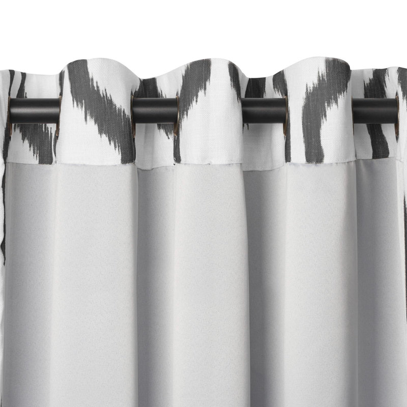 Threadmade Renzo Rod Pocket Back Tab Window Curtain, Slate Grey - 52"W x 95"L, Slate Grey, 52"W x 95"L