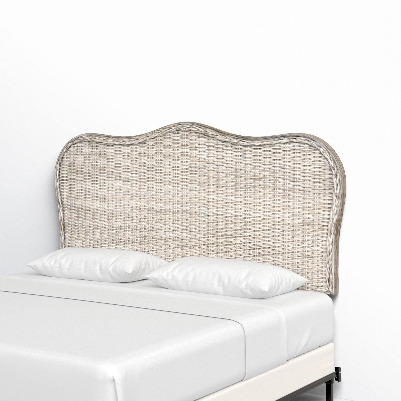 Litchford Headboard, King, White Washed