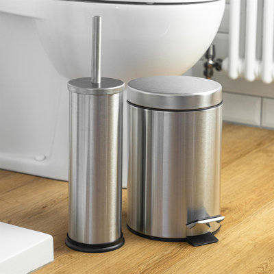 Harbour Housewares 3L Round Bathroom Pedal Bin
