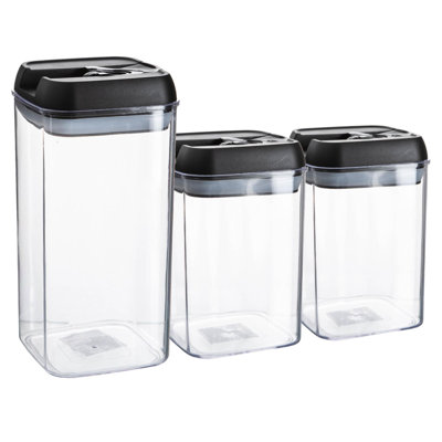 Argon Tableware - Flip Lock Food Storage Containers Set (2 Sizes)
