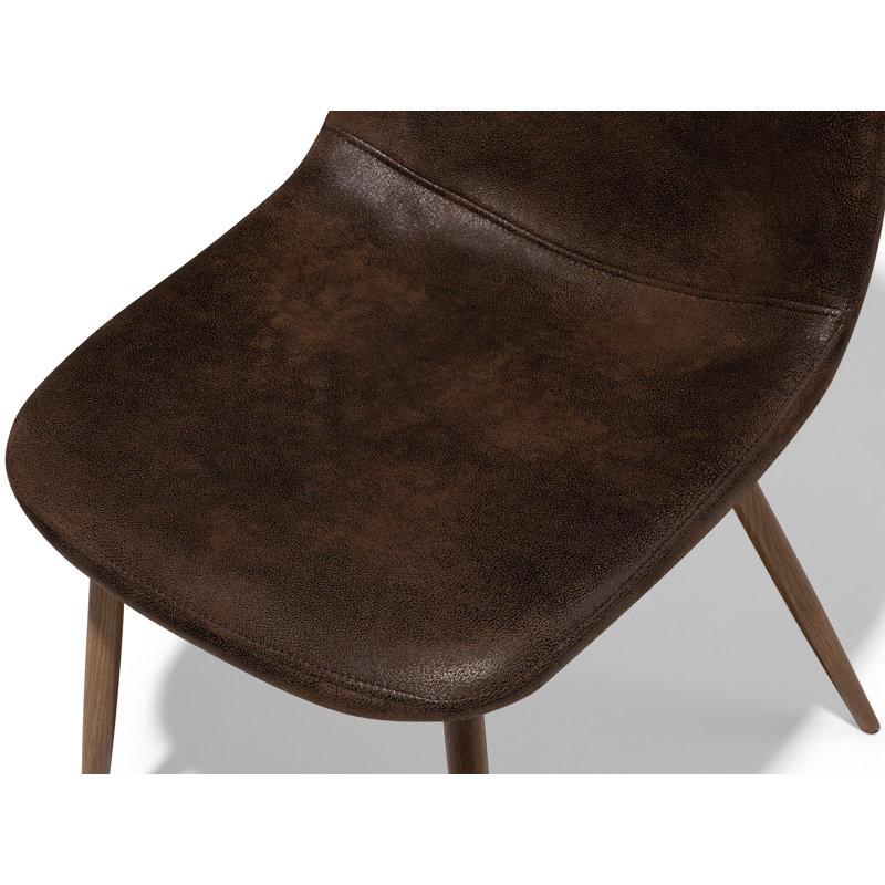 North Andover 45cm H Upholstered Side Chair, Brown