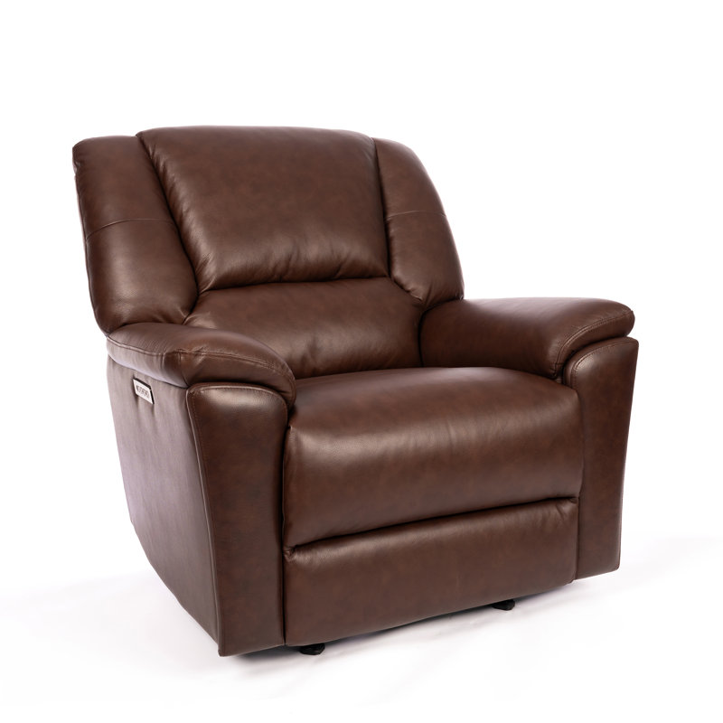 Preston Gliding Recliner With Power Headrest & Lumbar, Power-Control