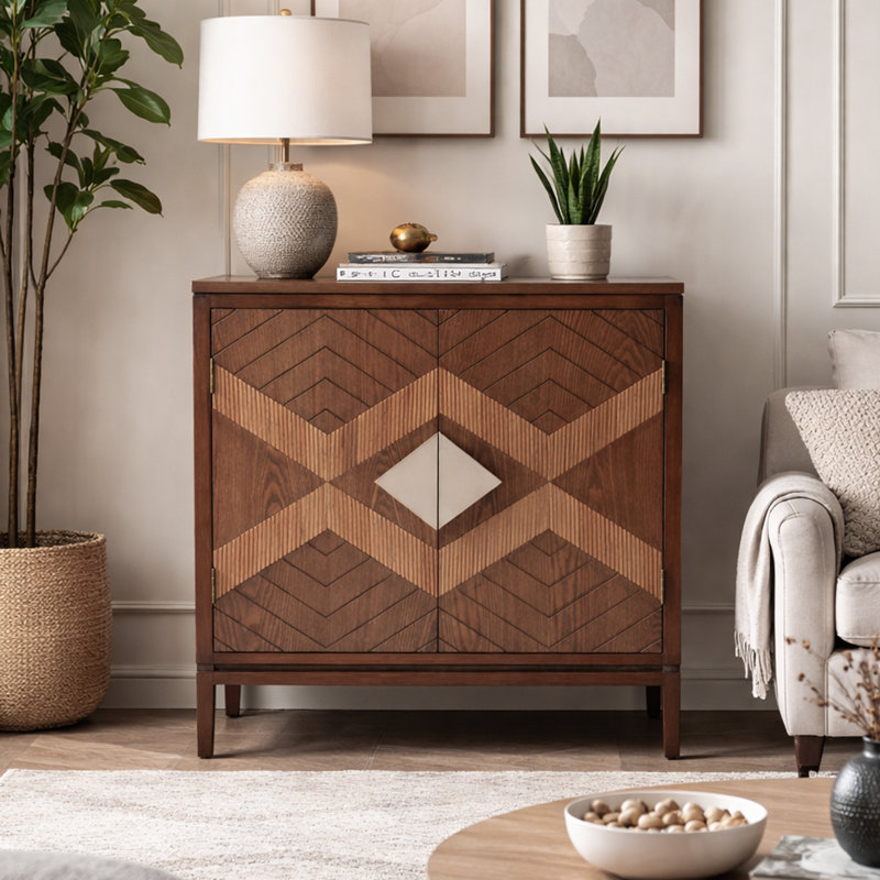 Armoire vintage améliorée l 30 "x H 31" x P 14 "Asante, Rustique naturel