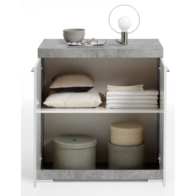 Charlton Sideboard, Grey/White
