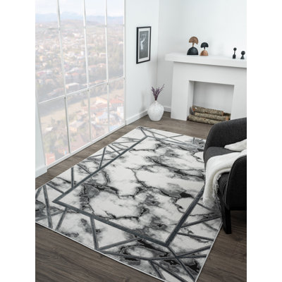 Tapis rectangulaire gris en jute / sisal tissé à la machine Dipazika
