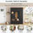 78.7"H Entryway Hall Tree with Storage Bench, 5-in-1 Hall Tree Farmhouse Coat Rack Shoe Bench with Cabinets, Drawers & Hooks for Hallway, Entryway, Living Room, Mudroom-129935291